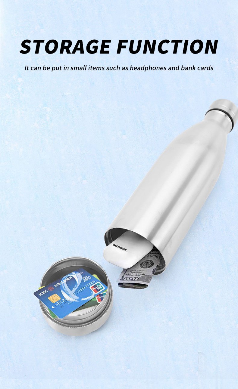 Stainless Steel Thermos with Storage