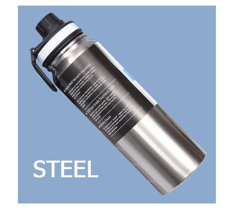 Stainless Steel Water Bottle with Handle